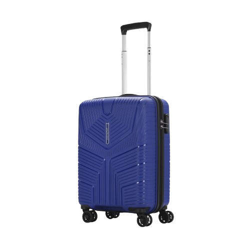 55 cm 8-Wheel Lightweight Travel Trolley – Blue