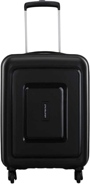 55 cm 4-Wheel Lightweight Travel Trolley – Black