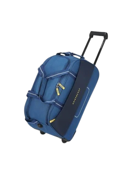 55 cm 4-Wheel Compact Travel Trolley – Black